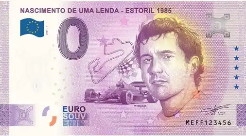 0€-Schein NASCIMENTO DE UMA LENDA - ESTORIL 1985