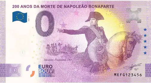 0€-Schein 200 ANOS DA MORTE DE NAPOLEAO BONAPARTE