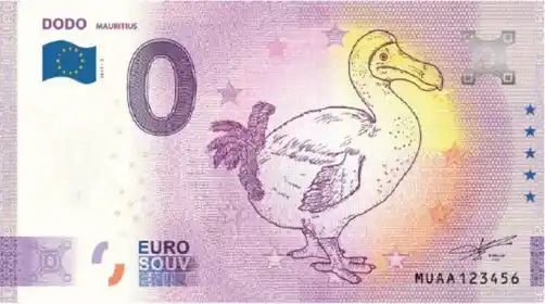 Billete de 0€ DODOMAURITIUS