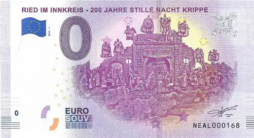 Billete de 0€ RIED IM INNKREIS - 200 JAHRE STILLE NACHT KRIPPE