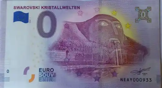 Banconota da 0€ SWAROVSKI KRISTALLWELTEN