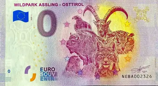 0€ banknote WILDPARK ASSLING - OSTTIROL