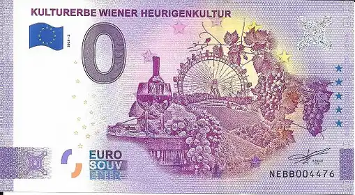 Billete de 0€ KULTURERBE WIENER HEURIGENKULTUR