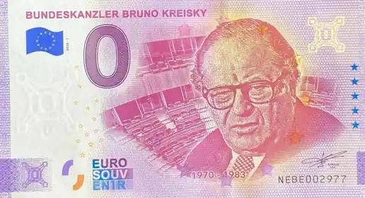 0€ banknote BUNDESKANZLER BRUNO KREISKY