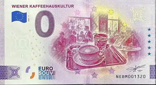 0€ banknote WIENER KAFFEEHAUSKULTUR