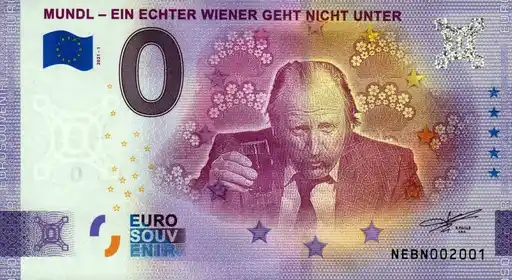 Billet 0€ MUNDL - EIN ECHTER WIENER GEHT NICHT UNTER