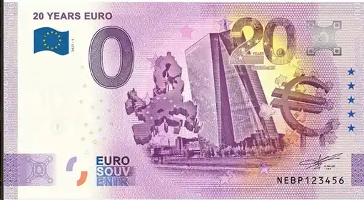 0€-Schein 20th ANNIVERSARY OF THE EURO