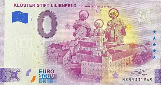 Billete de 0€ KLOSTER STIFT LILIENFELD 200 JAHRE LADYSLAUS PYRKER