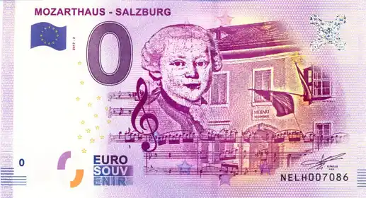 0€ banknote MOZARTHAUS - SALZBURG