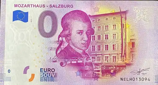 0€ banknote MOZARTHAUS - SALZBURG