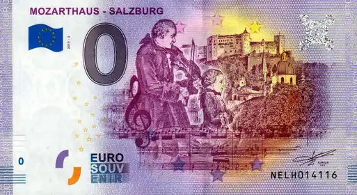 0€ banknote MOZARTHAUS - SALZBURG