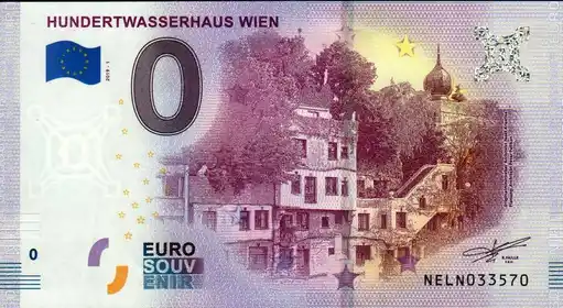 0€ banknote HUNDERTWASSERHAUS WIEN