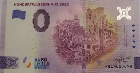 0€-Schein HUNDERTWASSERHAUS WIEN