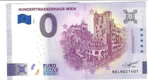 0€ banknote HUNDERTWASSERHAUS WIEN