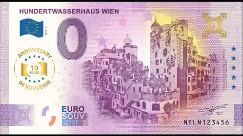 0€ banknote HUNDERTWASSERHAUS WIEN