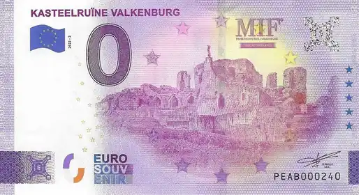 0€ banknote KASTEELRUÏNE VALKENBURG
