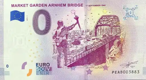 Billete de 0€ MARKET GARDEN ARNHEM BRIDGE 17 SEPTEMBER 1944