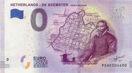 Banconota da 0€ NETHERLANDS - DE BEEMSTER WORLD HERITAGE