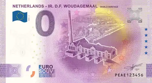 0€ banknote NETHERLANDS - IR. D.F. WOUDAGEMAAL WORLD HERITAGE