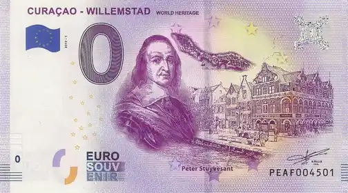 0€-Schein CURAÇAO - WILLEMSTAD WORLD HERITAGE