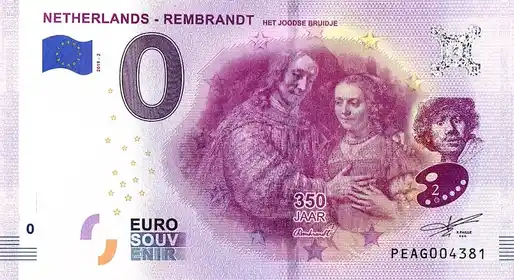 Billet 0€ NETHERLANDS - REMBRANDTHET JOODSE BRUIDJE