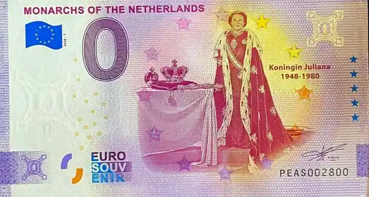 0€-Schein MONARCHS OF THE NETHERLANDS