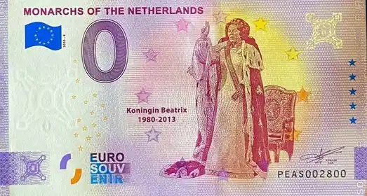 Billet 0€ MONARCHS OF THE NETHERLANDS