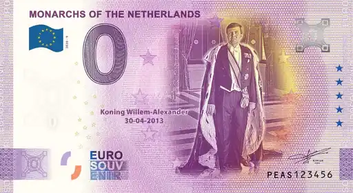 Billet 0€ MONARCHS OF THE NETHERLANDS