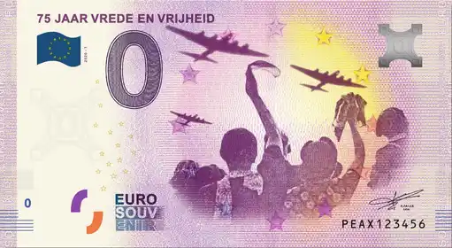 Billet 0€ 75 JAAR VREDE EN VRIJHEID