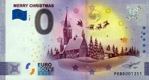 Banconota da 0€ MERRY CHRISTMAS