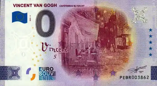 Billet 0€ VINCENT VAN GOGHCAFETERRAS BIJ NACHT