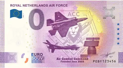 0€-Schein ROYAL NETHERLANDS AIR FORCE