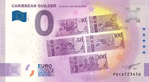 0€-Schein CARIBBEAN GUILDER