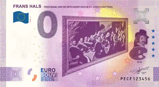 Billet 0€ FRANS HALSFEESTMAAL VAN DE OFFICIEREN VAN DE ST.JORISSCHUTTERIJ