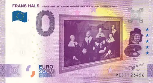 Billete de 0€ FRANS HALSGROEPSPORTRET VAN DE REGENTESSEN VAN HET OUDEMANNENHUIS
