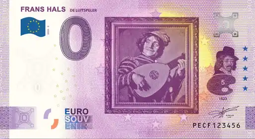 0€-Schein FRANS HALSDE LUITSPELER