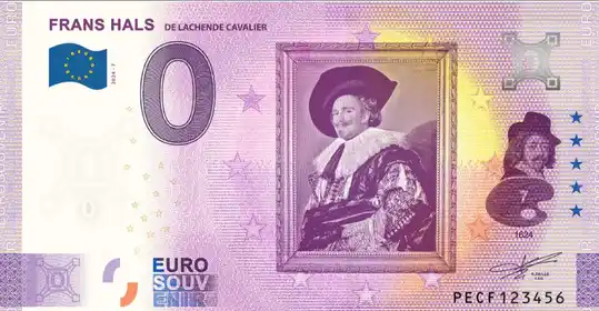 Billete de 0€ FRANS HALSDE LACHENDE CAVALIER