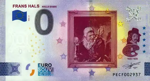 Banconota da 0€ FRANS HALSHALLE BABBE