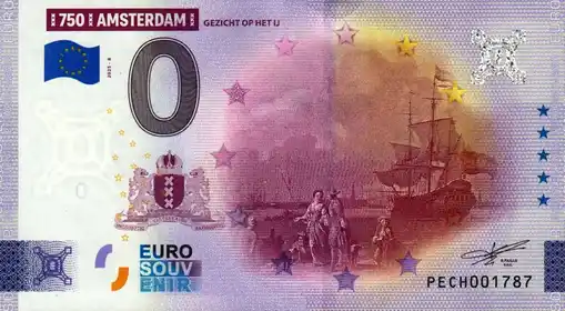 Billet 0€ 750 AMSTERDAMGEZICHT OP HET IJ