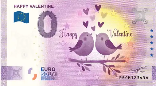 Billete de 0€ HAPPY VALENTINE