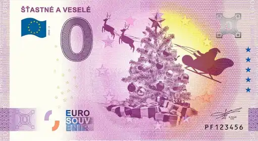 Billete de 0€ ŠŤASTNÉ A VESELÉ