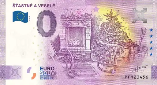Billete de 0€ ŠŤASTNÉ A VESELÉ