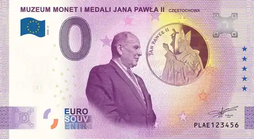 Billet 0€ MUZEUM MONET I MEDALI JANA PAWLA II