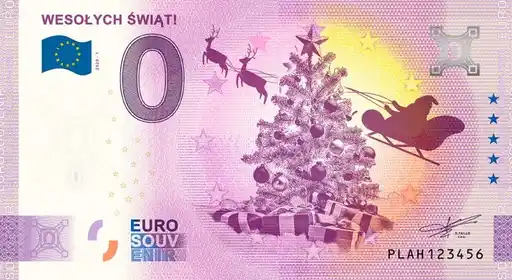0€ banknote WESOŁYCH ŚWIĄT!