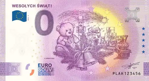 0€ banknote WESOŁYCH ŚWIĄT!