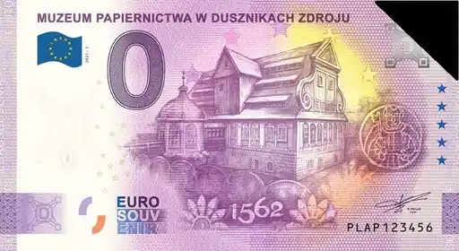 Billet 0€ MUZEUM PAPIERNICTWA W DUSZNIKACH ZDROJU