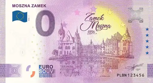 Billete de 0€ MOSZNA ZAMEKZamek Moszna 1896