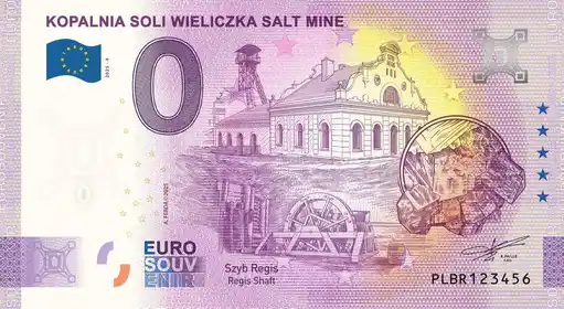 Banconota da 0€ KOPALNIA SOLI WIELICZKA SALT MINE