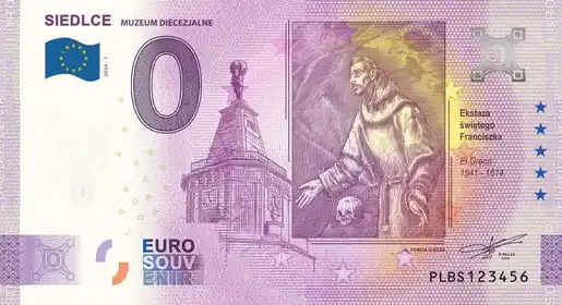 Banconota da 0€ SIEDLCEMUZEUM DIECEZJALNE