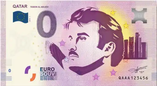 0€ banknote QATARTAMIM AL MAJED